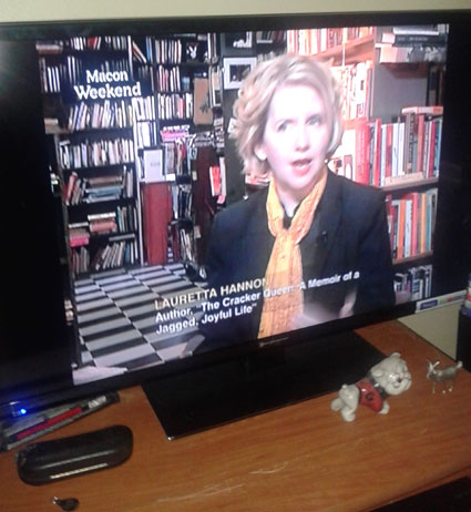 CSPAN Shot of Television Interview with Lauretta Hannon