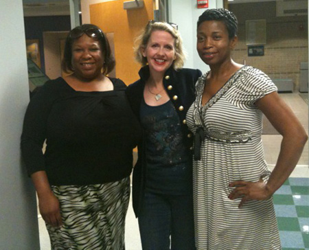 Lauretta iwth Anita Hall and CC Fann at Heart of Georgia Technical College