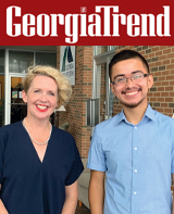 Lauretta Hannon and Joshua Lopez, a GNTC Foundation scholarship recipient